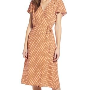 Polka Dot True Wrap Dress